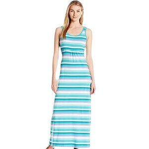 Columbia Omni-Wick PFG Sleeveless Striped Maxi Dress Size Small